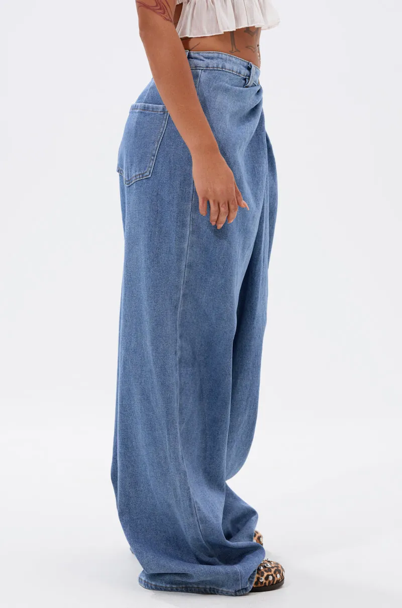 TOO MUCH FOR YOU WIDE LEG DENIM sold by AKIRA product image thumbnail 3