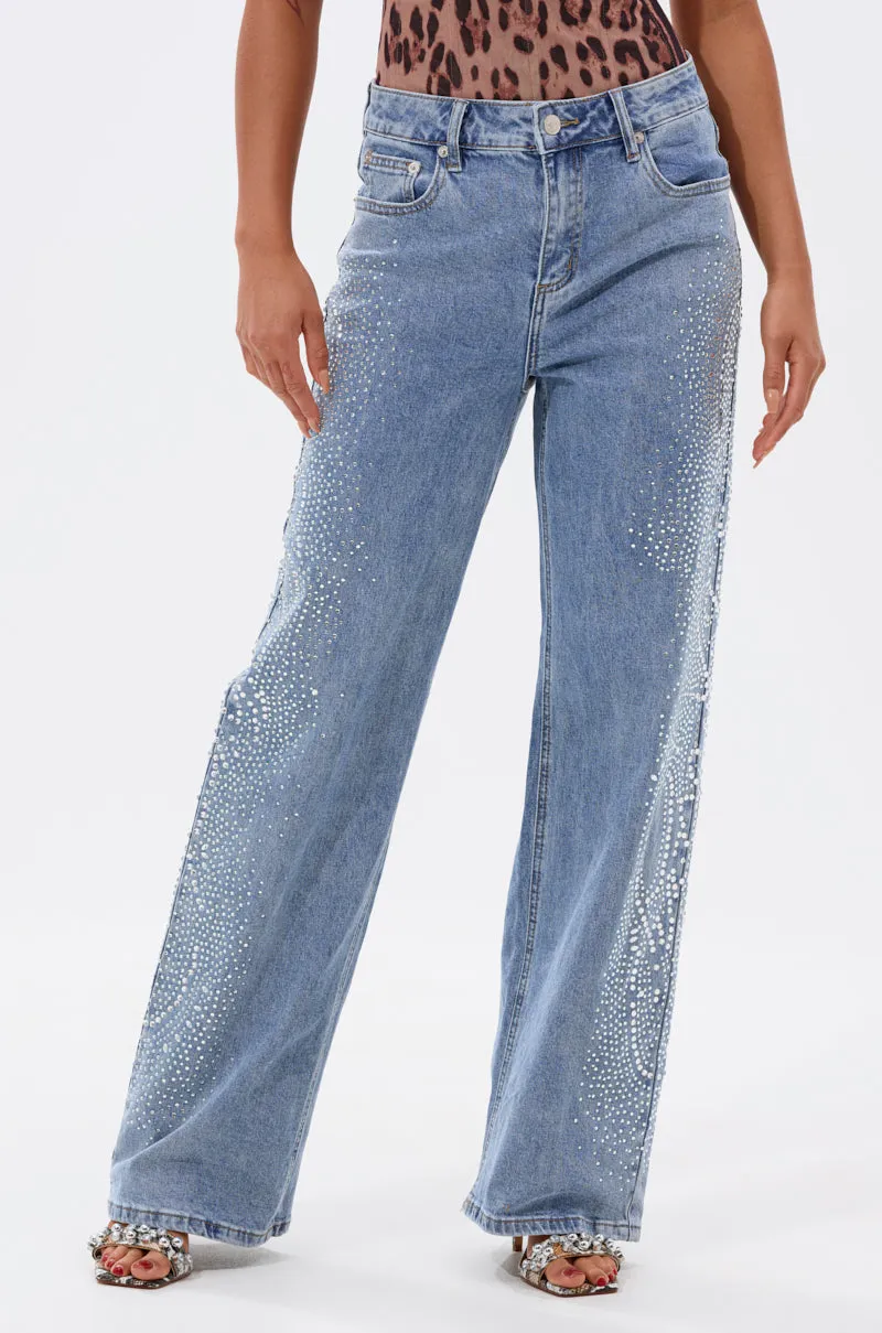 DREAMING OF YOU WIDE LEG DENIM sold by AKIRA product image thumbnail 2
