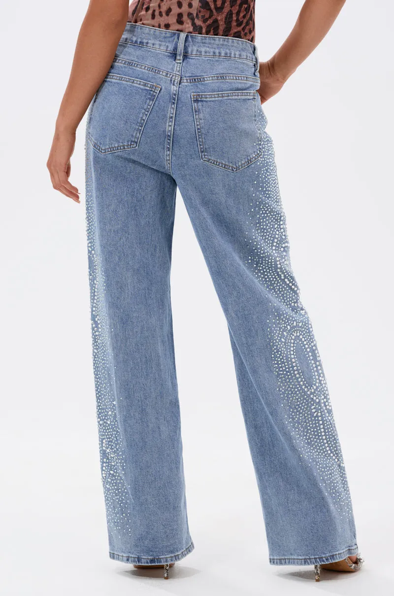 DREAMING OF YOU WIDE LEG DENIM sold by AKIRA product image thumbnail 5