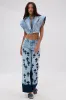CROSSED OUT WIDE LEG DENIM sold by AKIRA