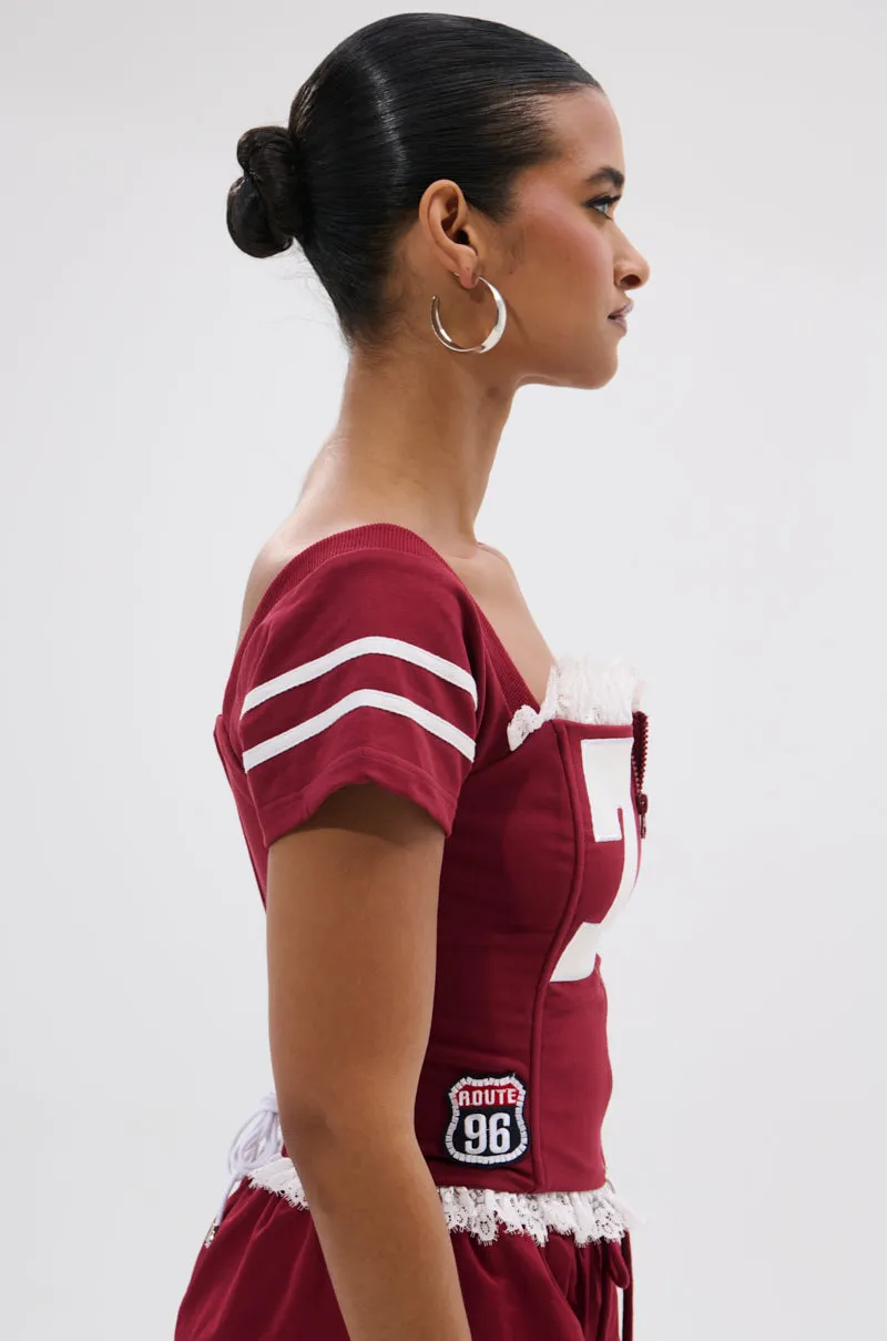 PLAY TIME IS OVER FRONT ZIP CORSET TOP sold by AKIRA product image thumbnail 3