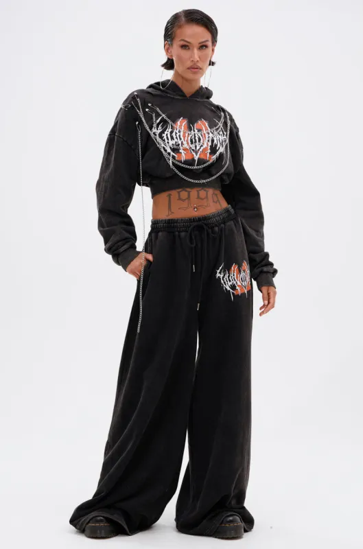 LUCKY ELEVEN WIDE LEG JOGGER sold by AKIRA