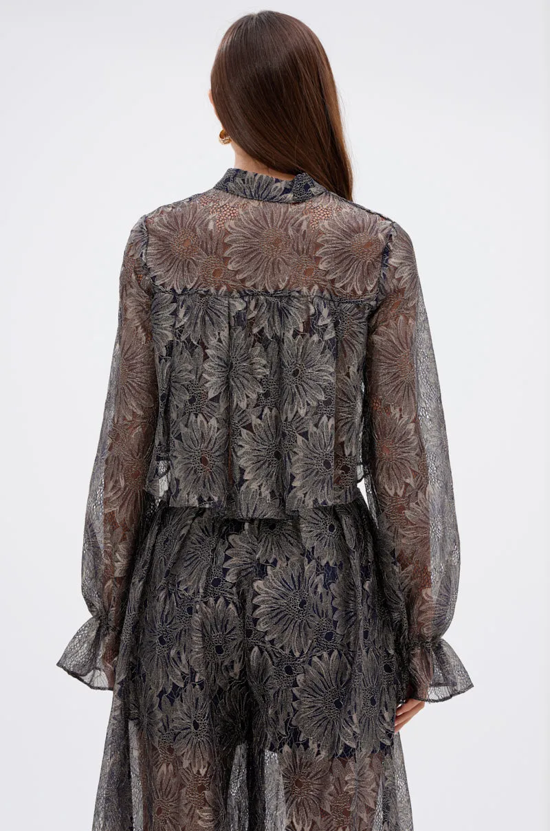 BEST GUEST LACE CROP BLOUSE sold by AKIRA product image thumbnail 4