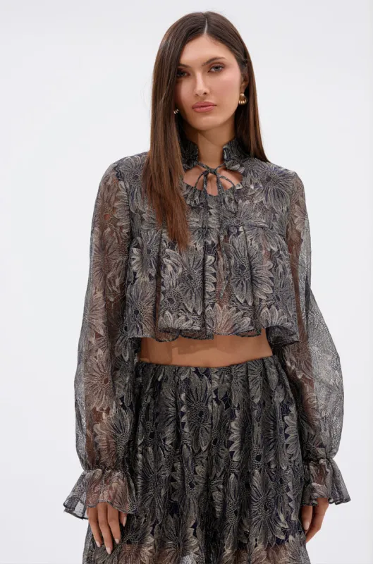 BEST GUEST LACE CROP BLOUSE sold by AKIRA