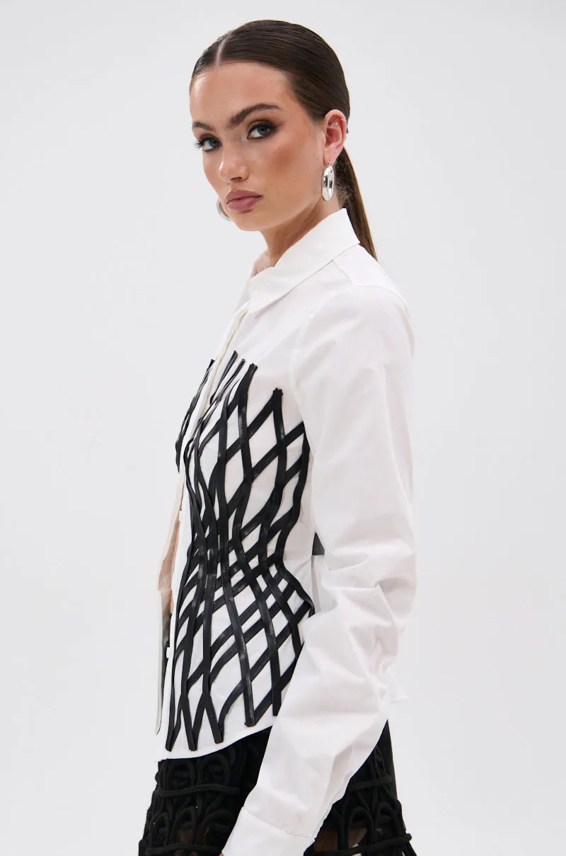 ALL OVER THE PLACE BUTTON DOWN sold by AKIRA product image thumbnail 5