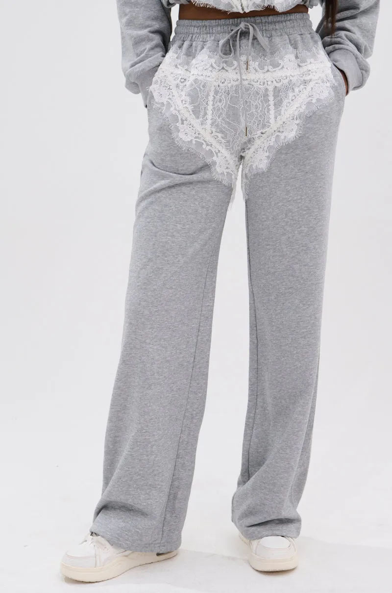 MAYBE NEXT TIME JOGGER WITH LACE DETAILS sold by AKIRA product image thumbnail 3