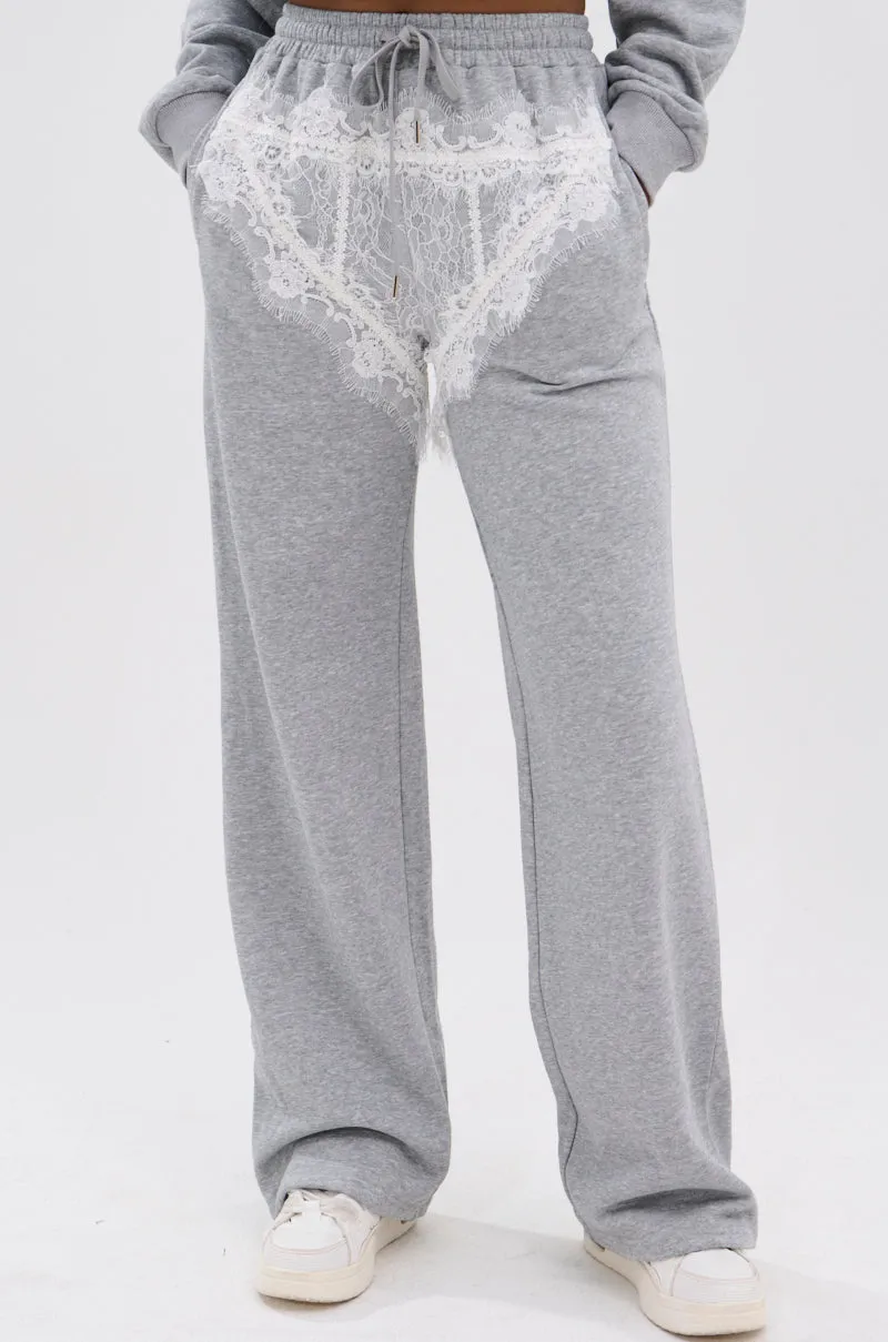 MAYBE NEXT TIME JOGGER WITH LACE DETAILS sold by AKIRA product image thumbnail 2