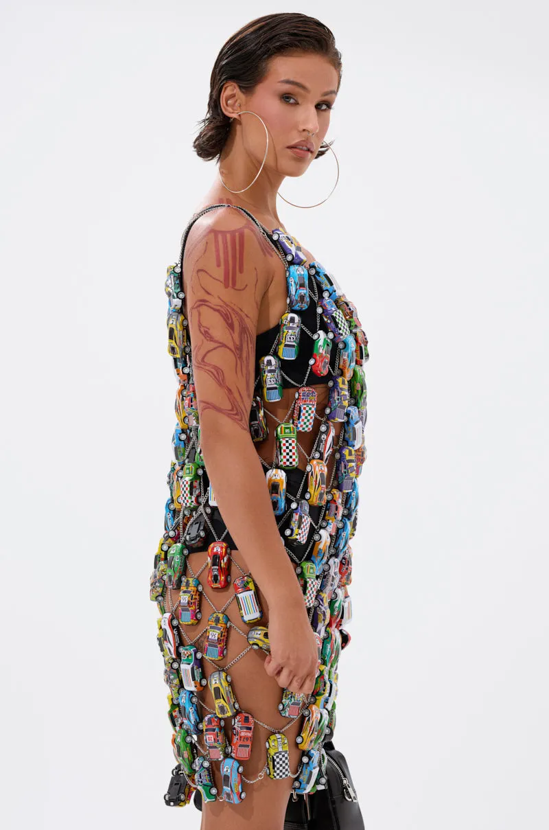 CAN'T CATCH ME CAR CHAIN MINI DRESS sold by AKIRA product image thumbnail 4