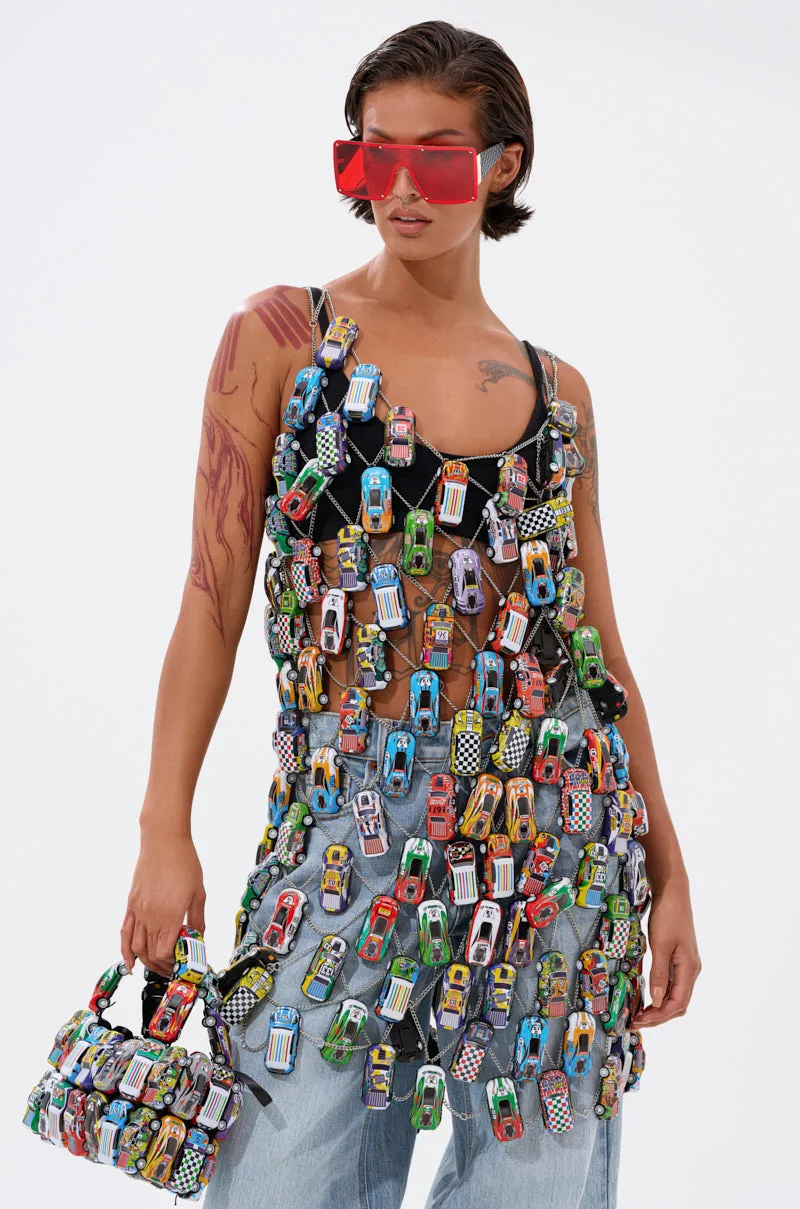 CAN'T CATCH ME CAR CHAIN MINI DRESS sold by AKIRA product image thumbnail 2