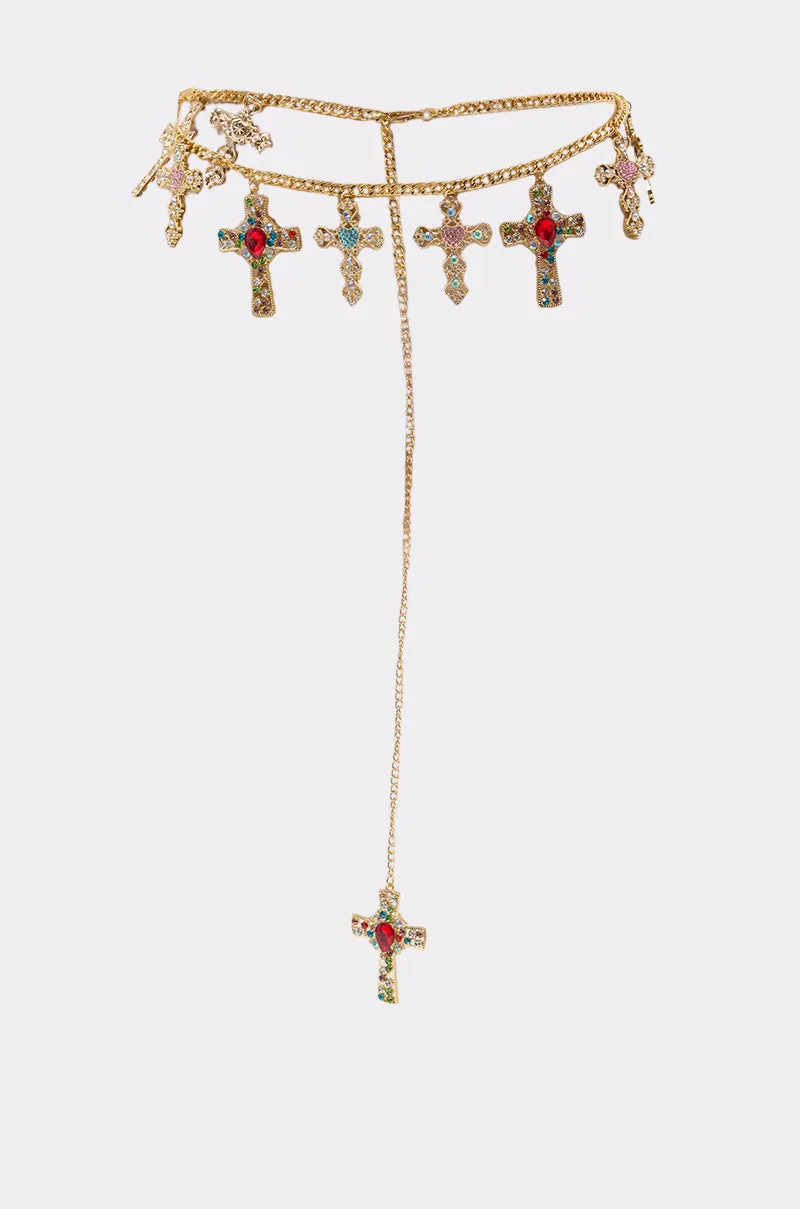 IN MY FEELINGS CHAIN BELT sold by AKIRA product image thumbnail 2