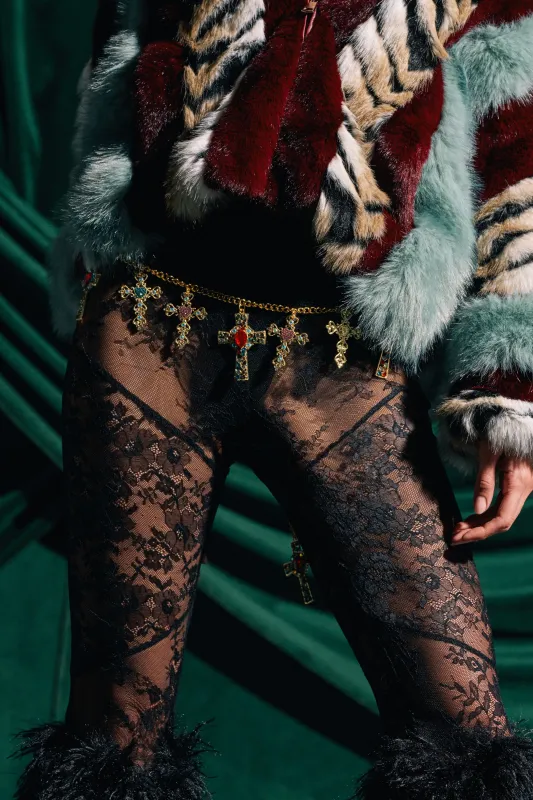 IN MY FEELINGS CHAIN BELT sold by AKIRA