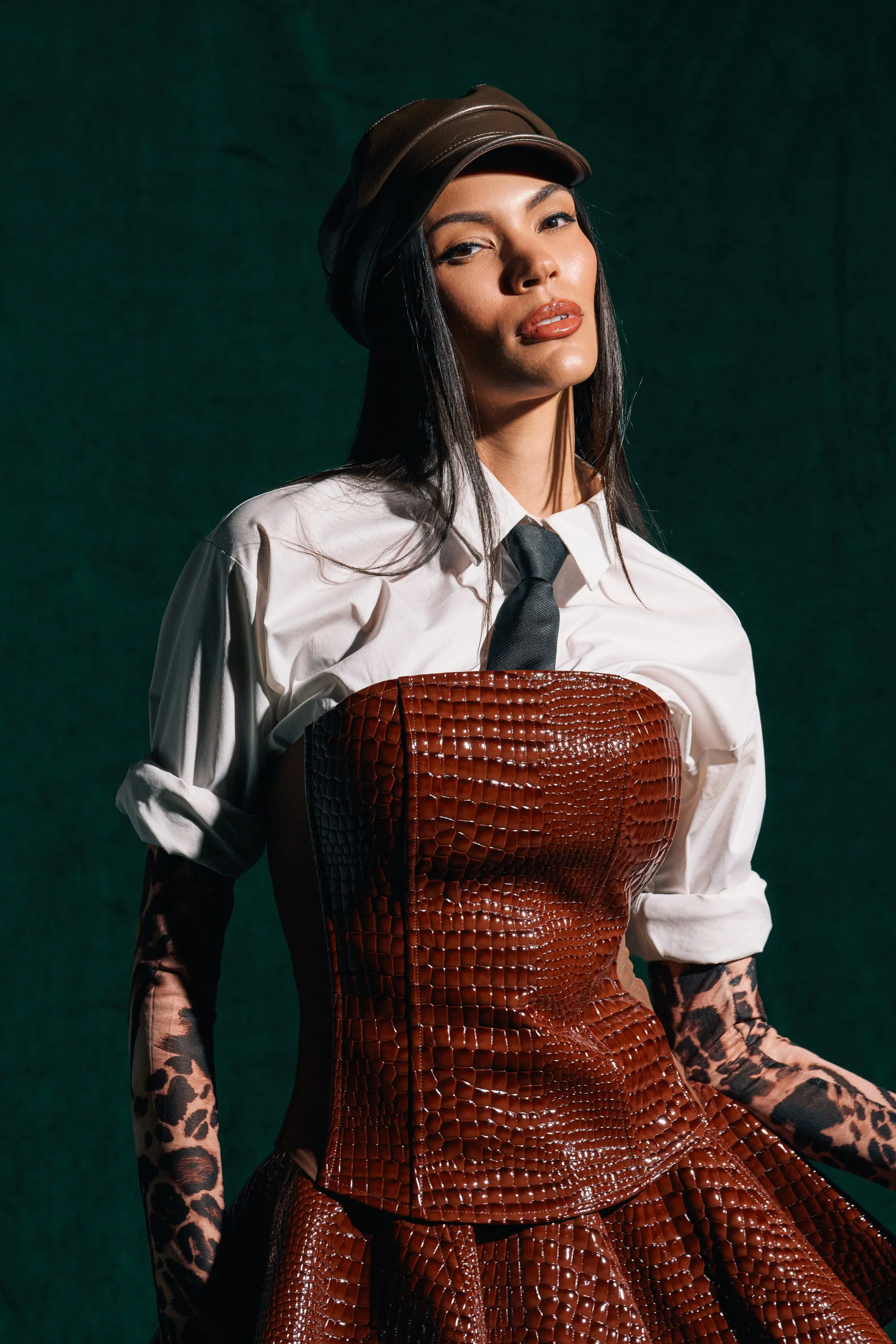 TOO GOOD FOR YOU CROCODILE CORSET sold by AKIRA product image thumbnail 2