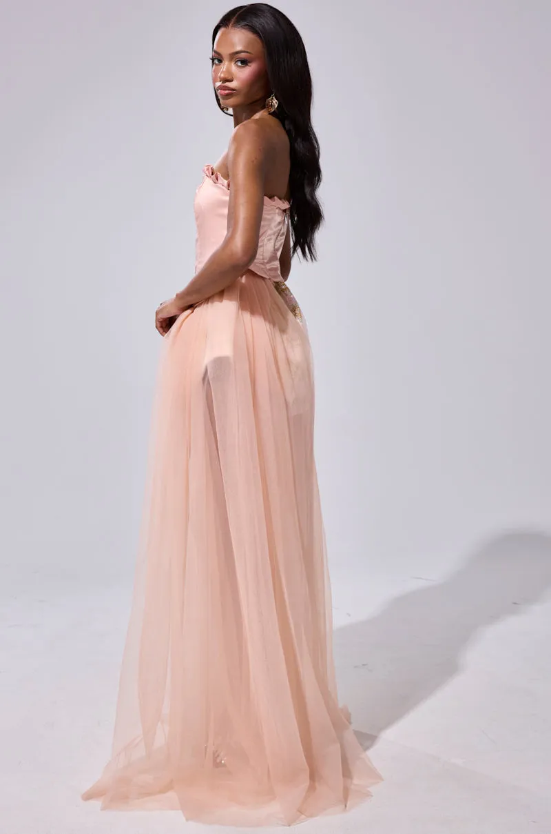 HIGH TEA TULLE TRIM CORSET sold by AKIRA product image thumbnail 4