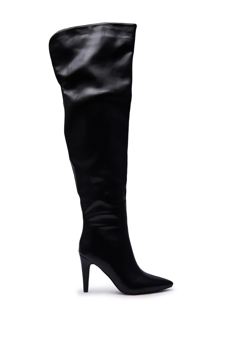 AZALEA WANG BEAUCOUP BLACK OVER THE KNEE BOOT sold by AKIRA product image thumbnail 5