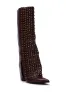 AZALEA WANG AGUSTUE BURGUNDY STUDDED WESTERN BOOT sold by AKIRA