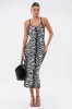 WILD SIDE PRINTED MIDI DRESS sold by AKIRA