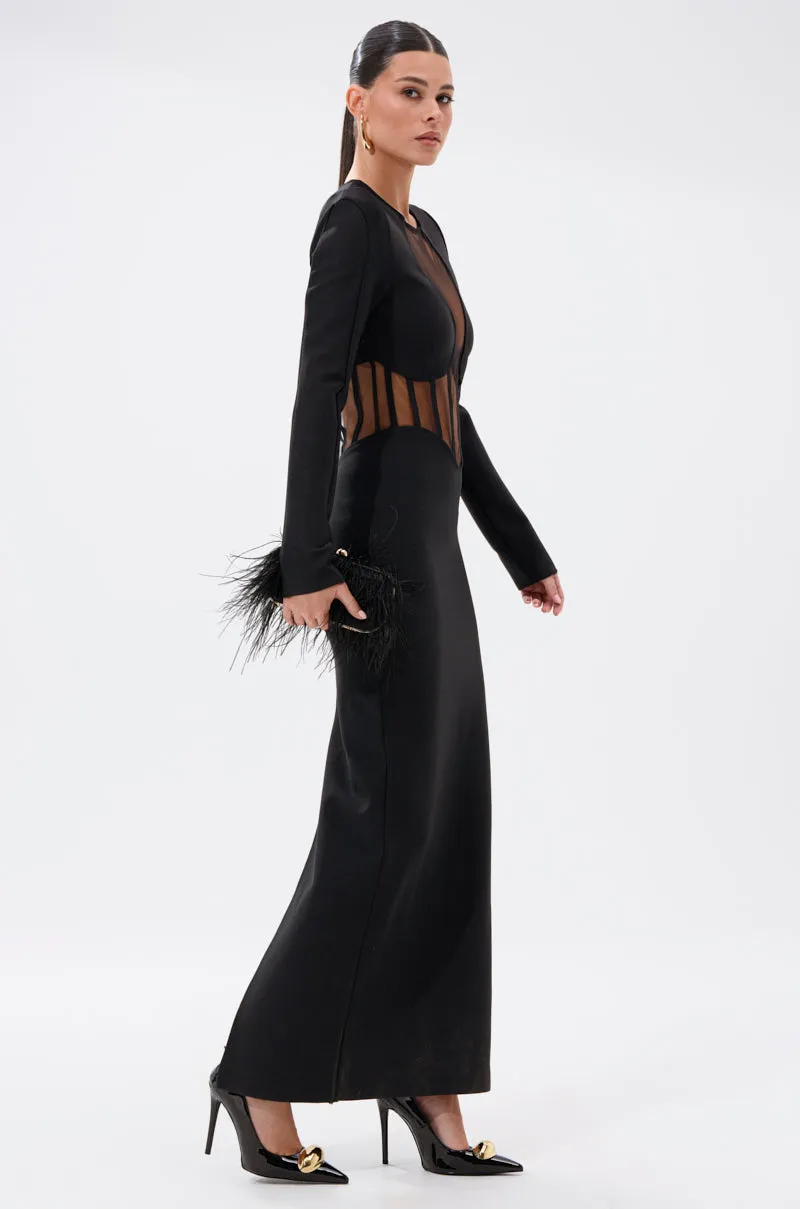 A NIGHT OUT BANDAGE MAXI DRESS sold by AKIRA product image thumbnail 4