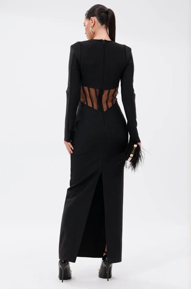 A NIGHT OUT BANDAGE MAXI DRESS sold by AKIRA product image thumbnail 5