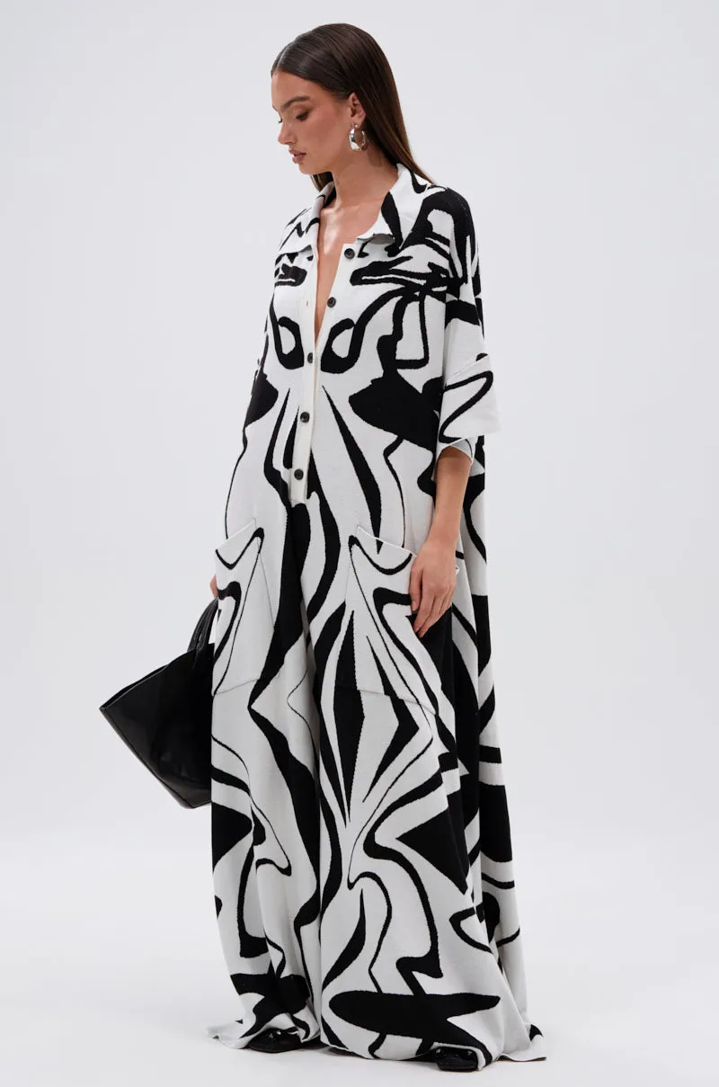 HAPPY HOUR PRINTED KNIT JUMPSUIT sold by AKIRA product image thumbnail 4