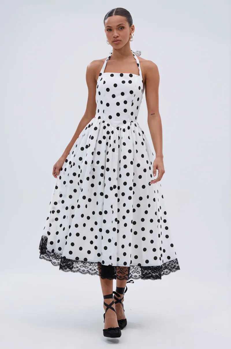 DOLLY POLKA DOT MIDI DRESS sold by AKIRA product image thumbnail 3
