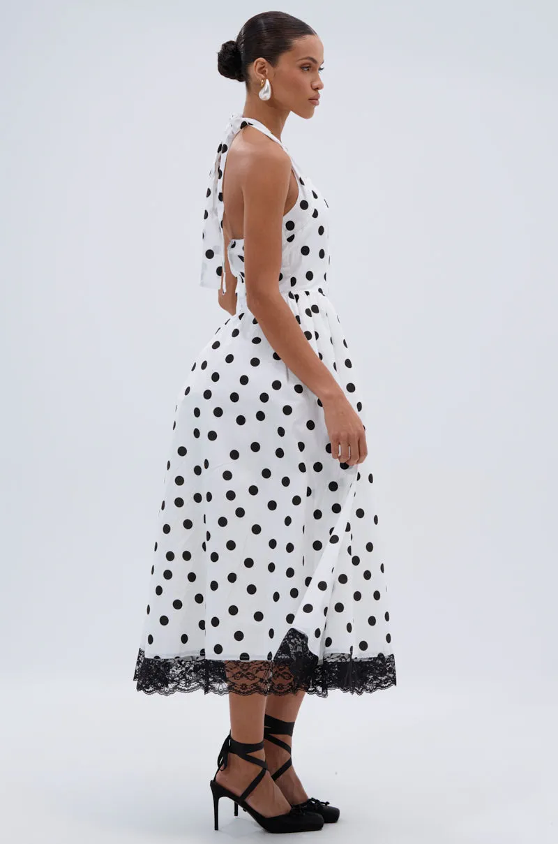 DOLLY POLKA DOT MIDI DRESS sold by AKIRA product image thumbnail 4