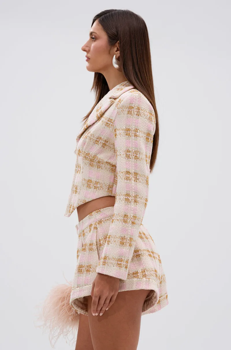 FLORENCE TWEED BLAZER sold by AKIRA product image thumbnail 3