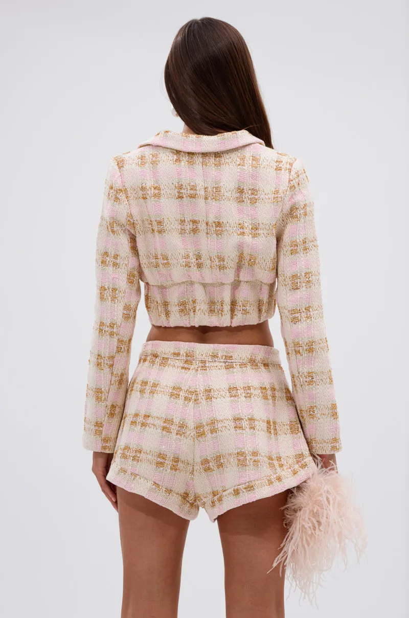 FLORENCE TWEED BLAZER sold by AKIRA product image thumbnail 4