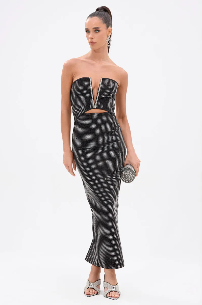 ALINA RHINESTONE MIDI DRESS sold by AKIRA product image thumbnail 2