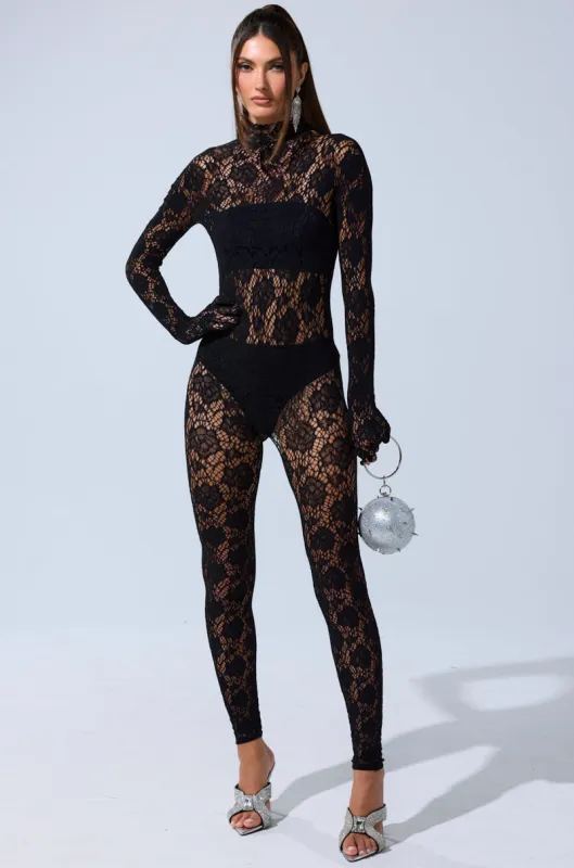 FEELIN SPICY STRETCH BODYSTOCKING sold by AKIRA