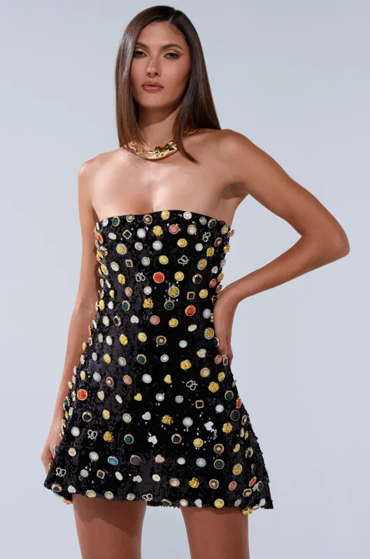 NEVER NONCHALANT BUTTON MINI DRESS sold by AKIRA