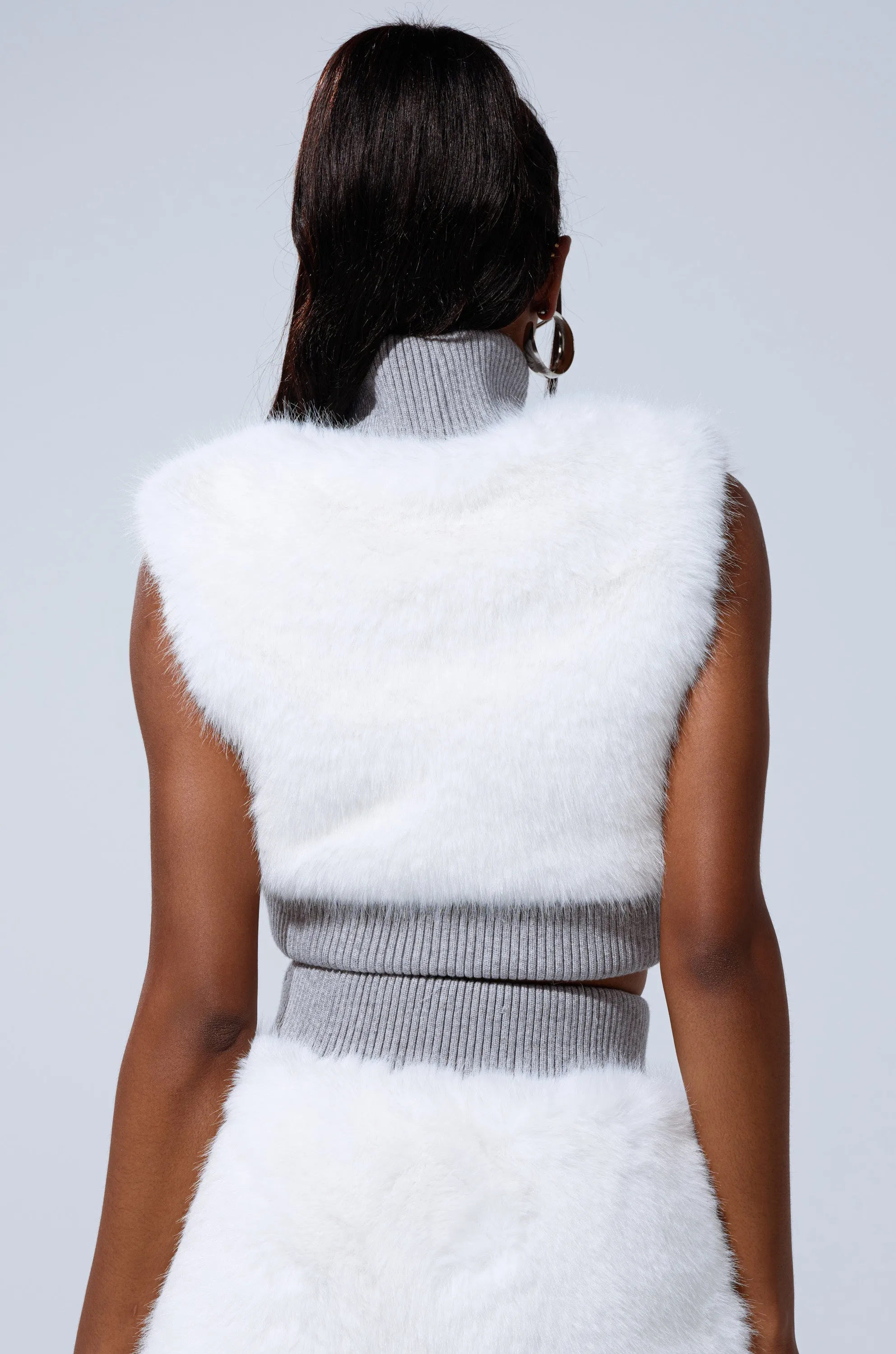COZY VIBES FUR CARDIGAN sold by AKIRA product image thumbnail 4