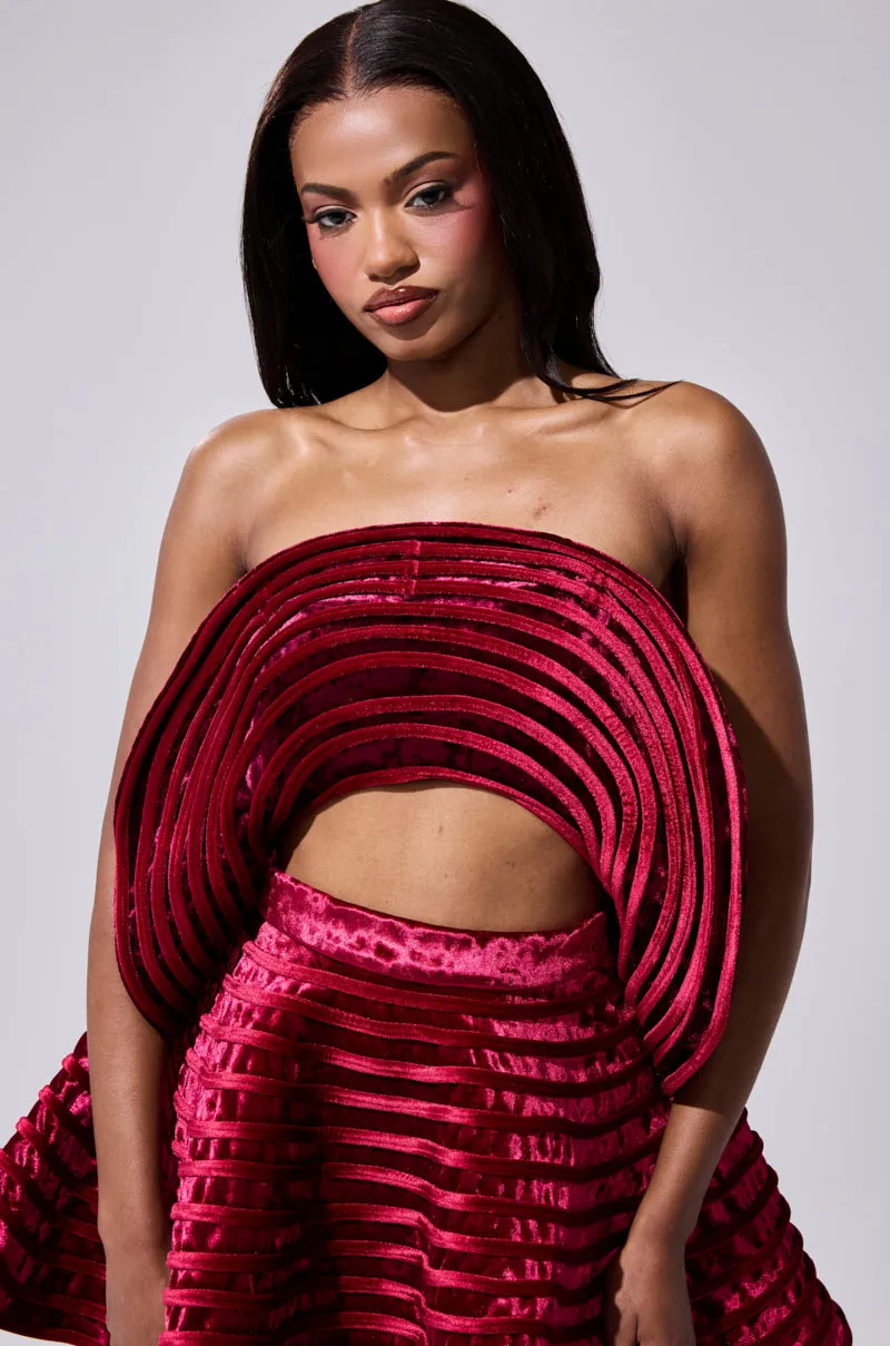 STAR OF THE SHOW VELVET BLOUSE sold by AKIRA product image thumbnail 2