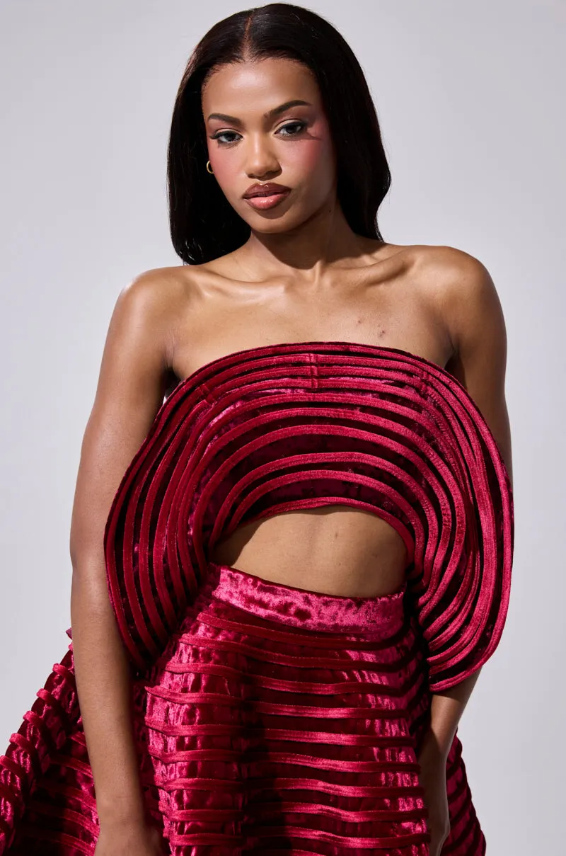 STAR OF THE SHOW VELVET BLOUSE sold by AKIRA product image thumbnail 3