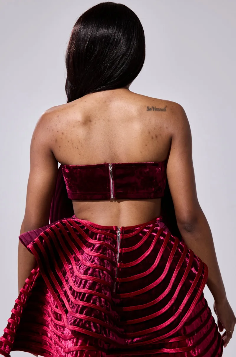 STAR OF THE SHOW VELVET BLOUSE sold by AKIRA product image thumbnail 5