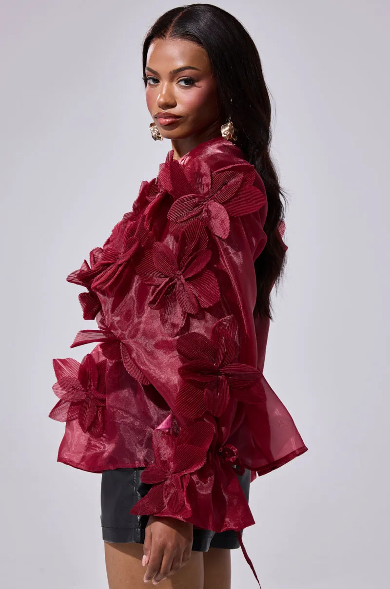 FLOWER POWER BLOUSE sold by AKIRA product image thumbnail 4