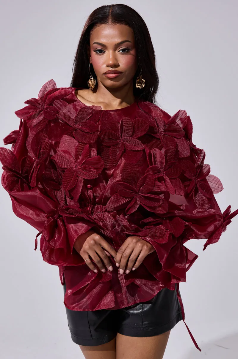 FLOWER POWER BLOUSE sold by AKIRA product image thumbnail 2