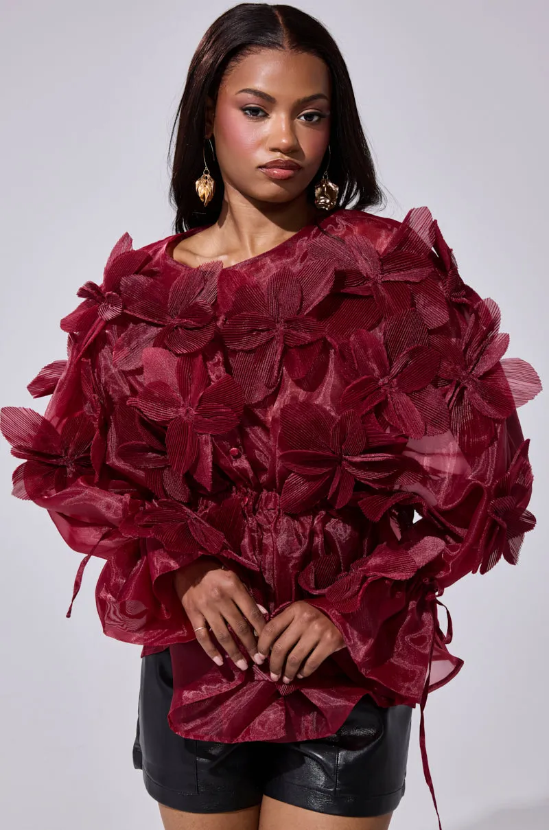 FLOWER POWER BLOUSE sold by AKIRA product image thumbnail 3