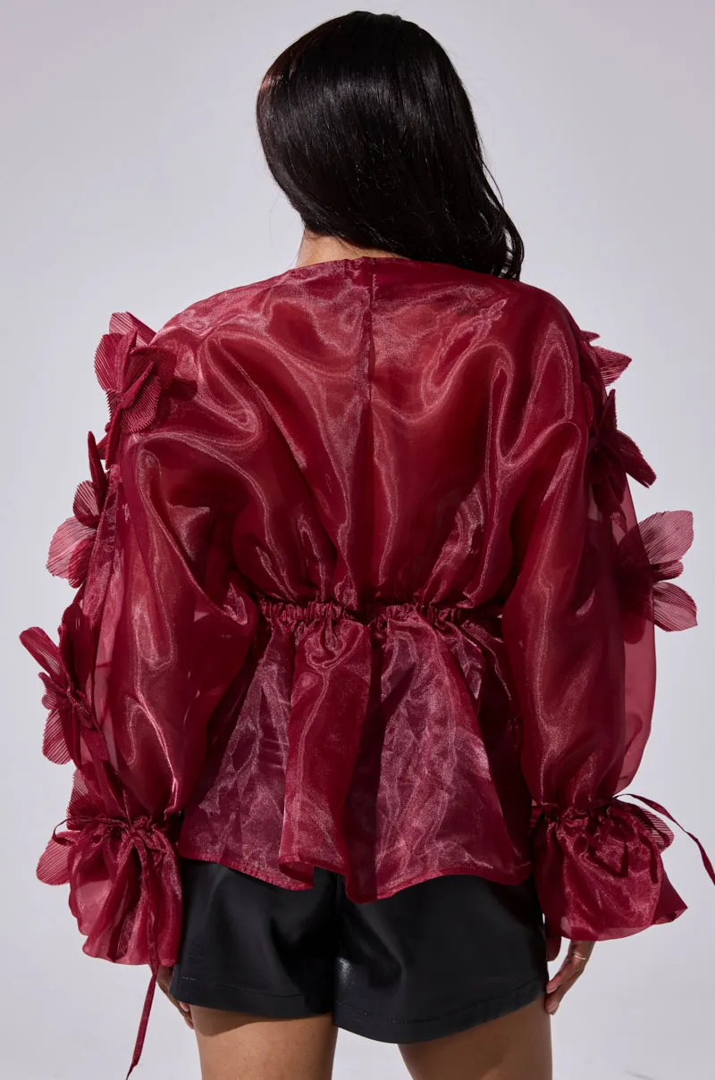 FLOWER POWER BLOUSE sold by AKIRA product image thumbnail 5