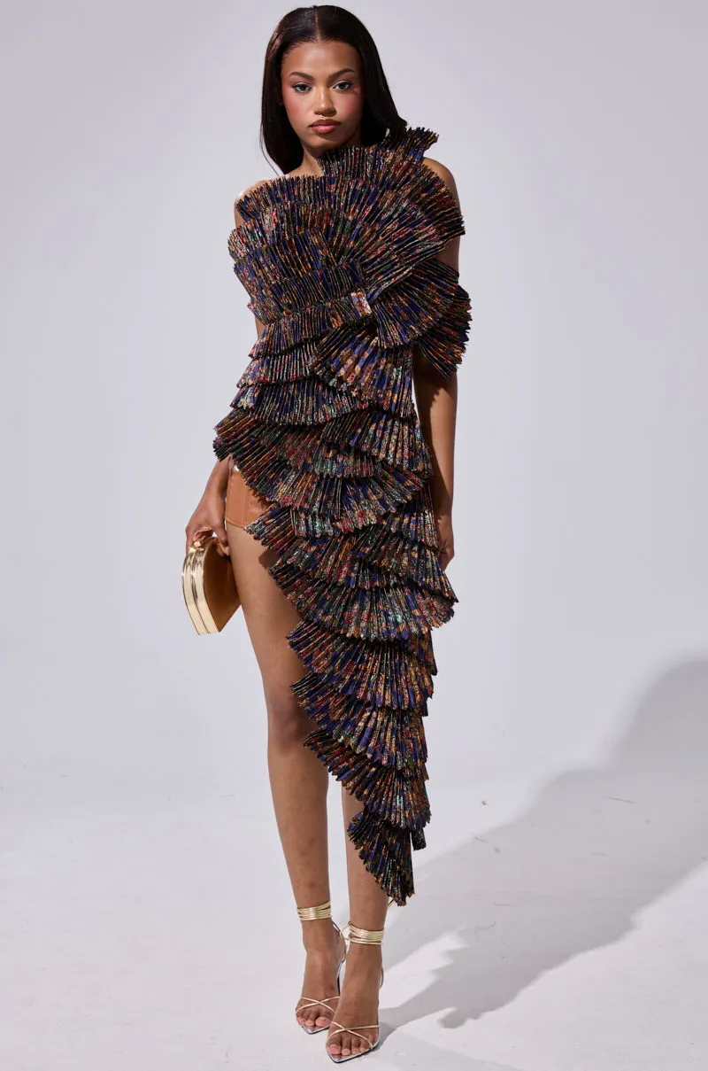 LUST FOR LIFE ASYMMETRICAL BROCADE TOP sold by AKIRA product image thumbnail 2