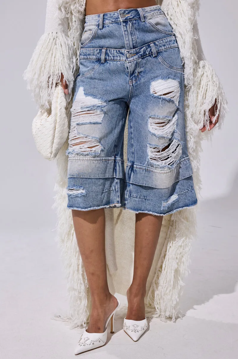 GO GET SOME DENIM BERMUDA SHORT sold by AKIRA product image thumbnail 3