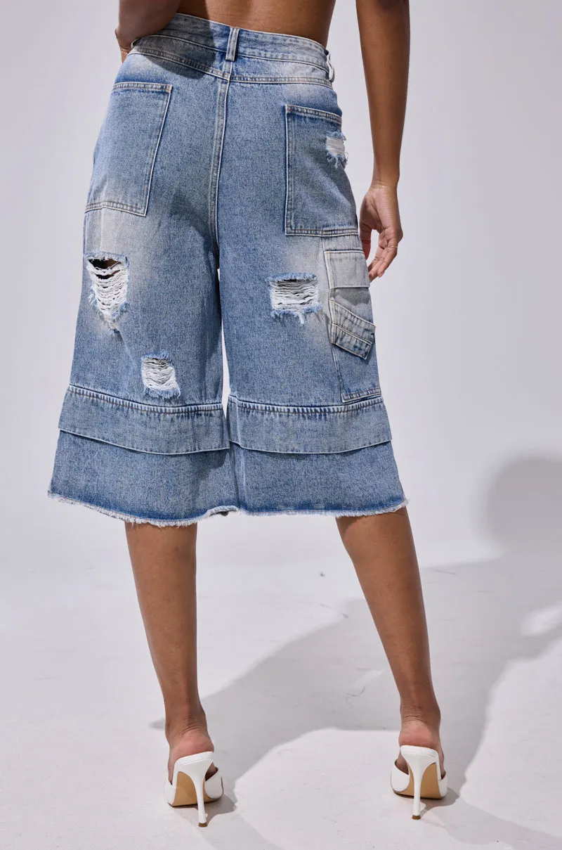 GO GET SOME DENIM BERMUDA SHORT sold by AKIRA product image thumbnail 5