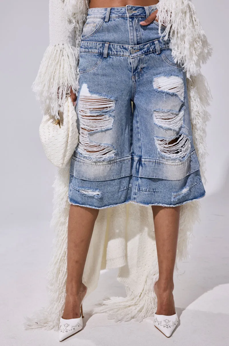 GO GET SOME DENIM BERMUDA SHORT sold by AKIRA product image thumbnail 2