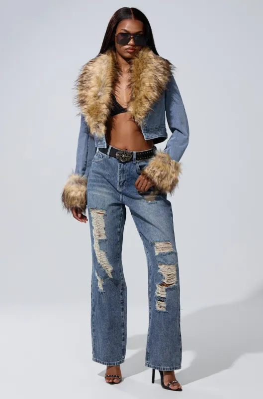 EASILY DISTRESSED DENIM sold by AKIRA