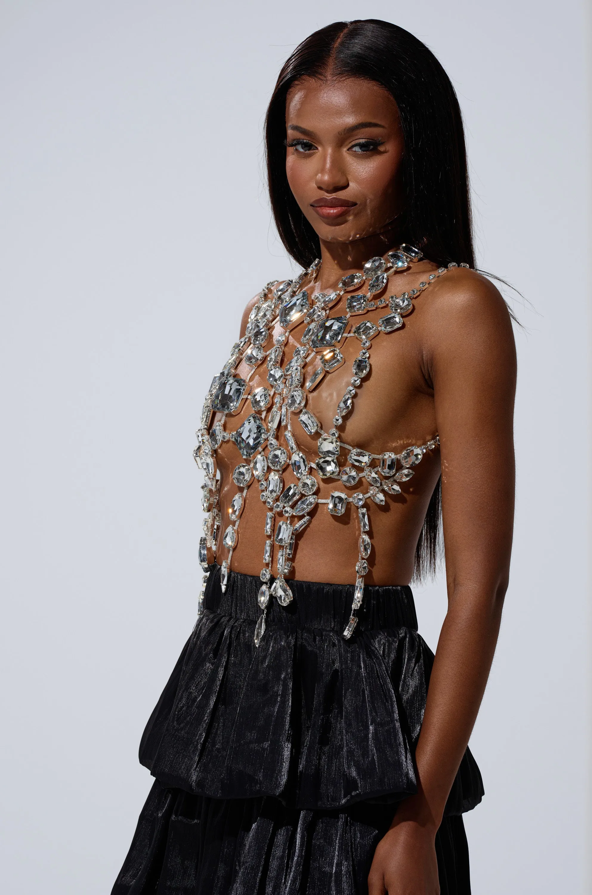 GOTTA LET IT GO RHINESTONE BRALETTE sold by AKIRA product image thumbnail 3
