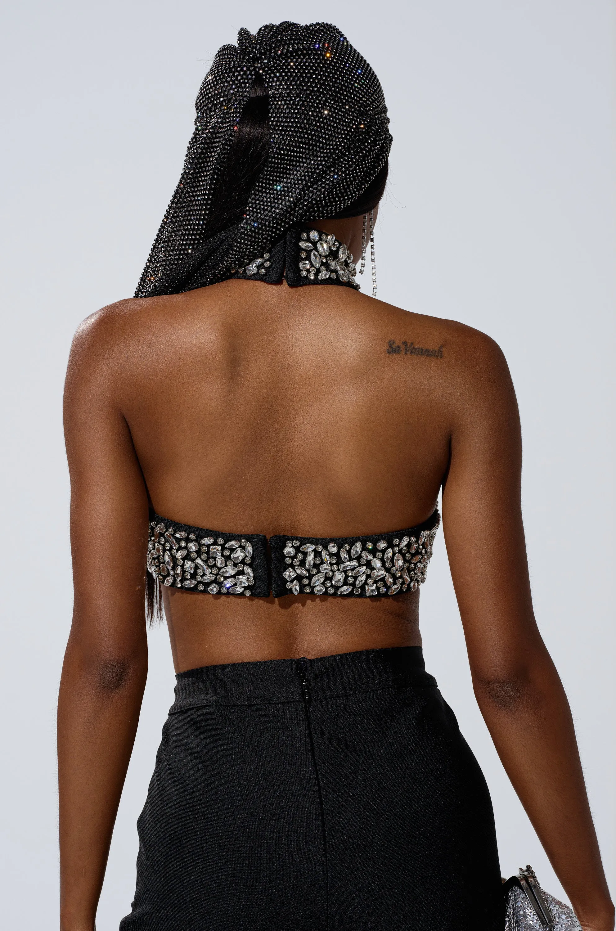 THE BEST HAS YET TO COME RHINESTONE BODYSUIT sold by AKIRA product image thumbnail 4