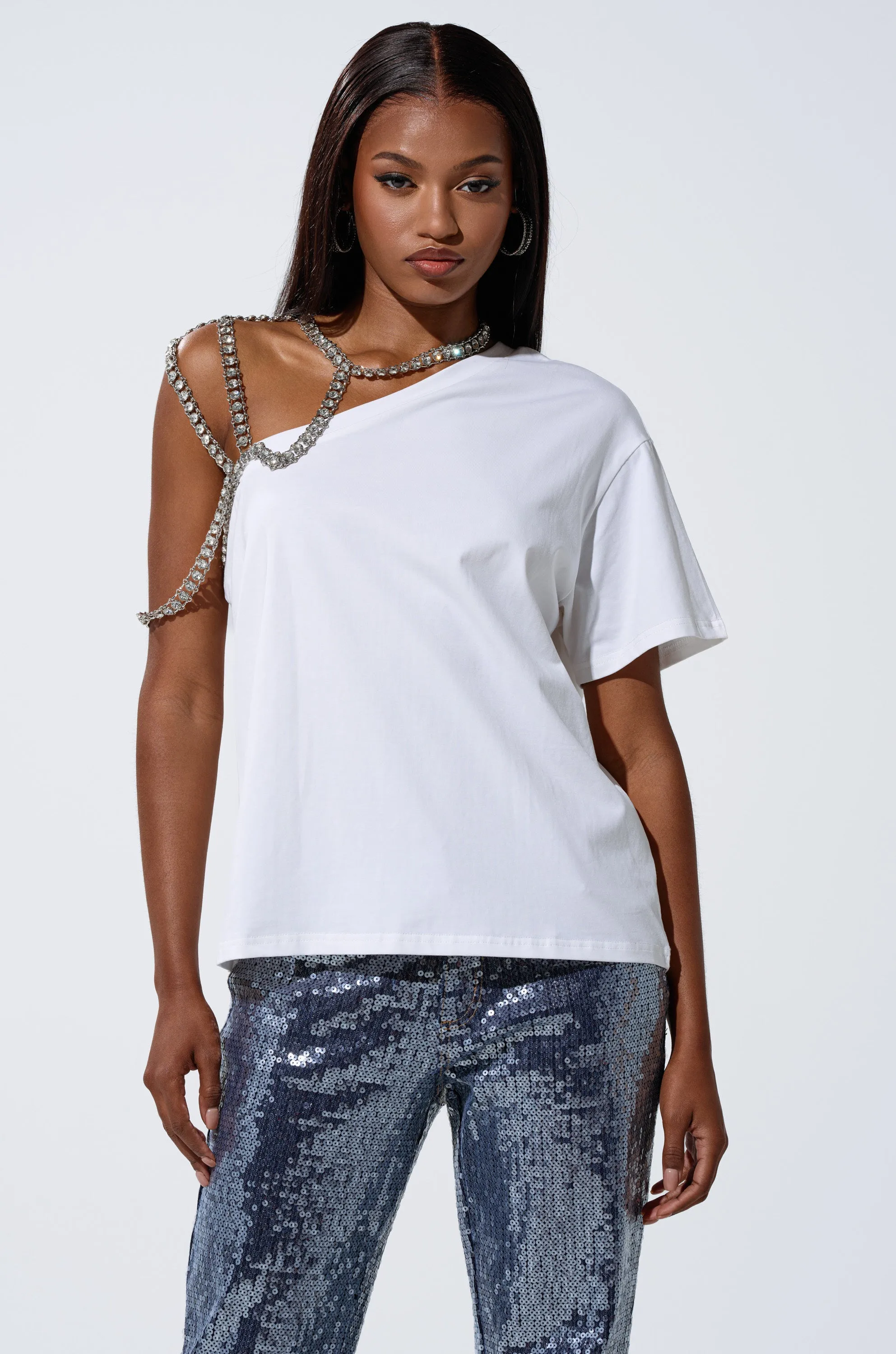 DANCING STAR OVERSIZED TEE sold by AKIRA product image thumbnail 2