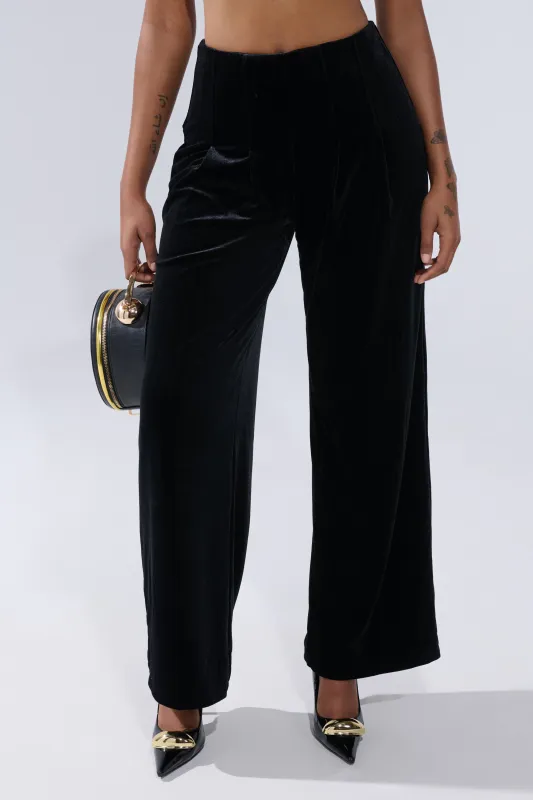 SHOW ME IT VELVET TROUSER sold by AKIRA