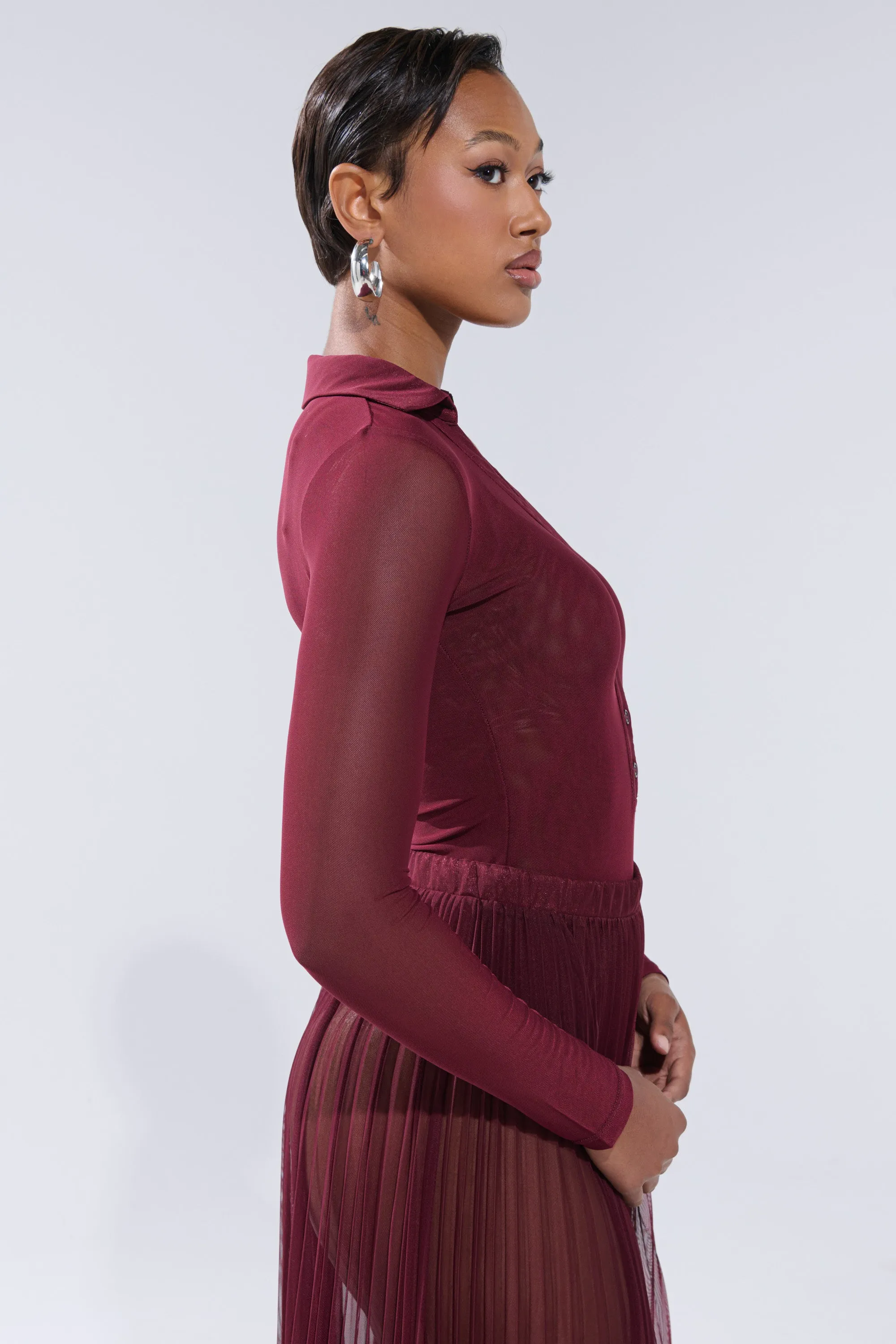 ON FIRE MESH BODYSUIT sold by AKIRA product image thumbnail 5