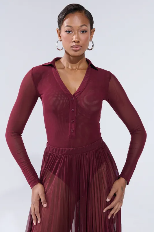 ON FIRE MESH BODYSUIT sold by AKIRA