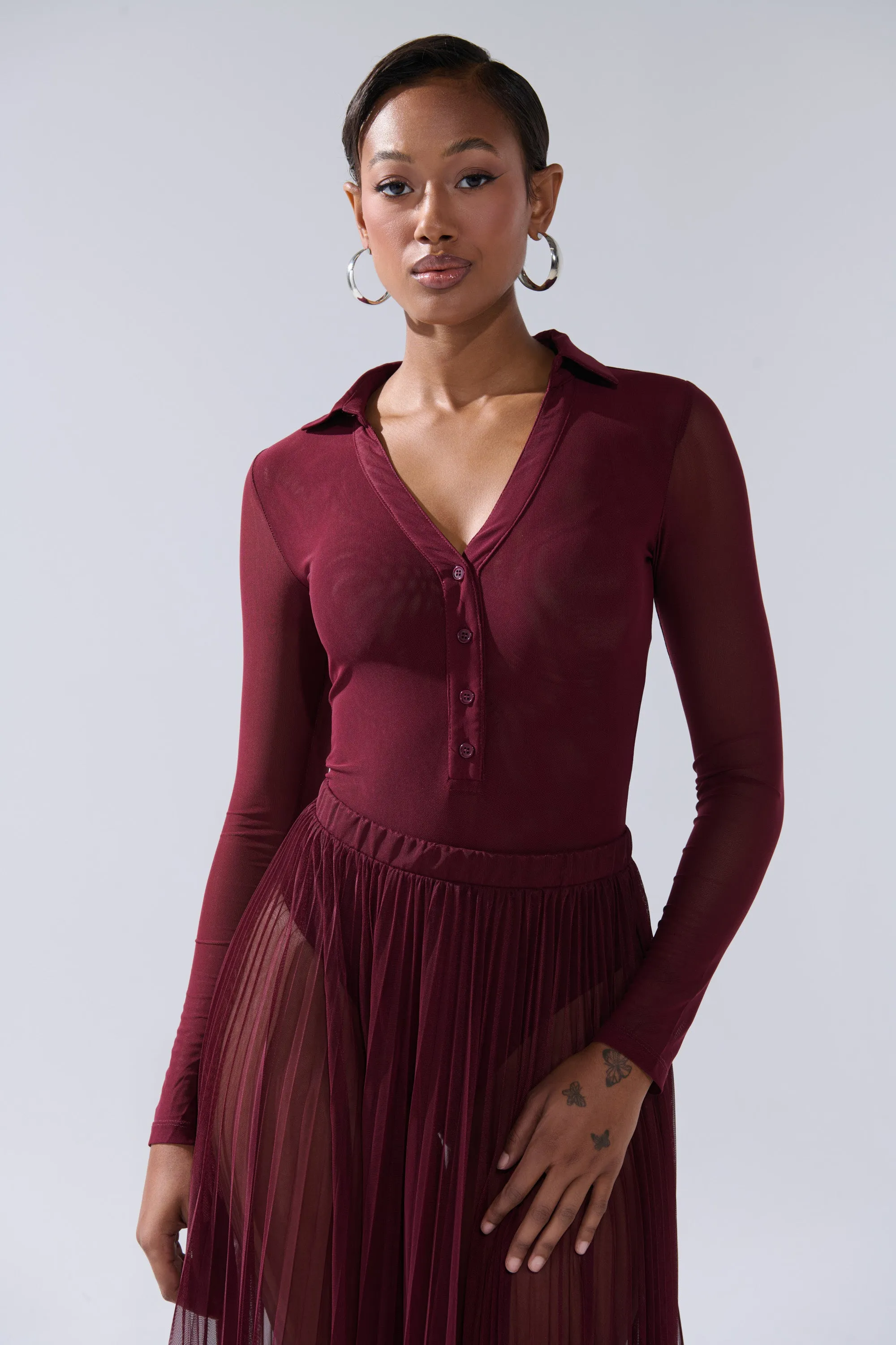 ON FIRE MESH BODYSUIT sold by AKIRA product image thumbnail 2